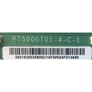 T-CON PARA TV LG / NUMERO DE PARTE 2601620025800U / PT500GT01-4-C-1 / 2601620025800U14FWN04F014680 / PANEL NC500DQE-VHHX1 / MODELO 50UN6950ZUF / 50UN6950ZUF.BUSSLJM